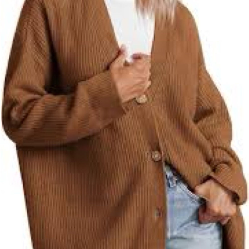 Abound rust colored cardigan lightweight comfy and soft size 1x